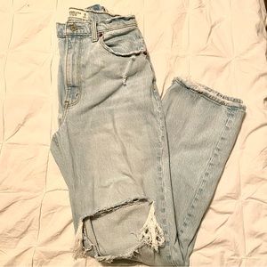 Abercrombie 90s Straight Ultra High Rise Curve Love Jeans
